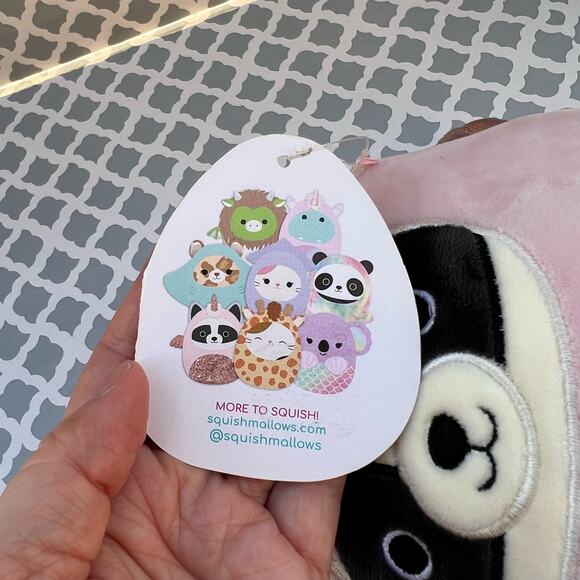 Squishmallows Rocky the Raccoon in Pink Alicorn costume 9" NWT - Picture 5 of 6